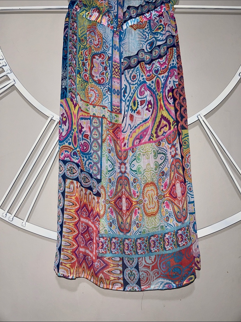 Into The Blue Ruffled Multicolor Strapless Swim Coverup Madi - Picture 6 of 9